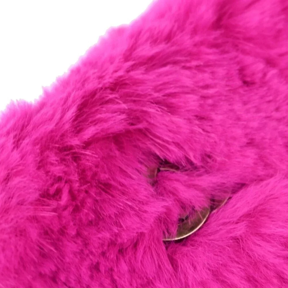 Chanel Pink Fur Chain Shoulder Bag 143554 - Picture 5 of 11